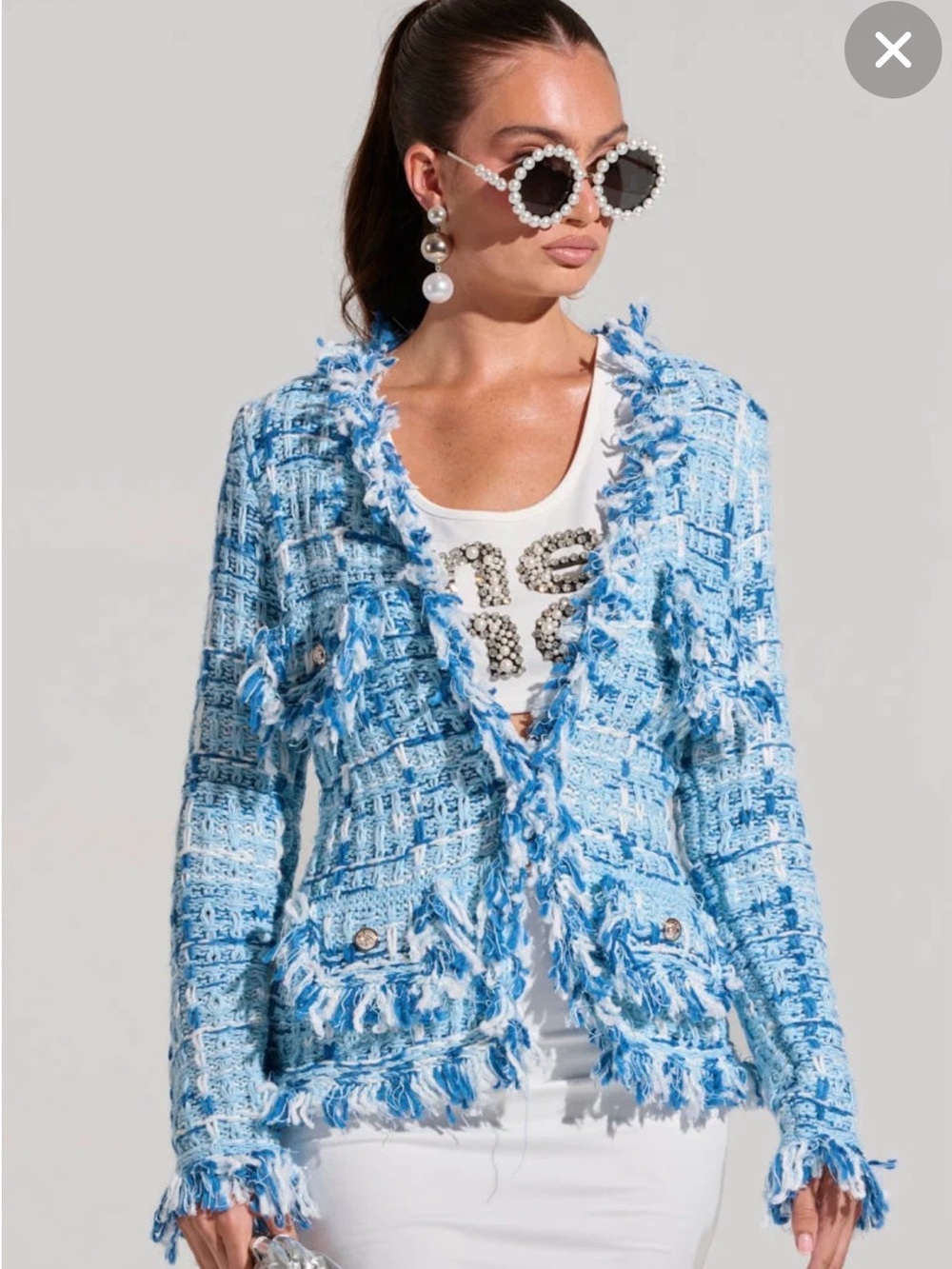 Akira Sasha Button Down Cardigan Small NWT